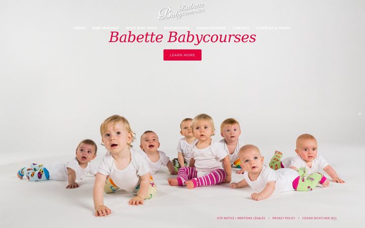 Screenshot of babette-babycourses.eu