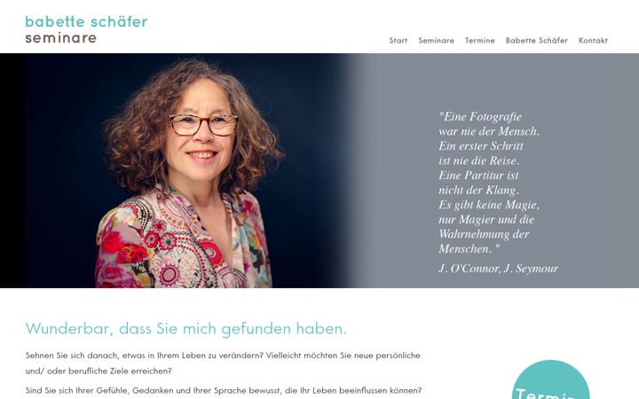 Screenshot of babette-schaefer-seminare.de
