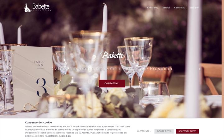 Screenshot of babettecatering.it