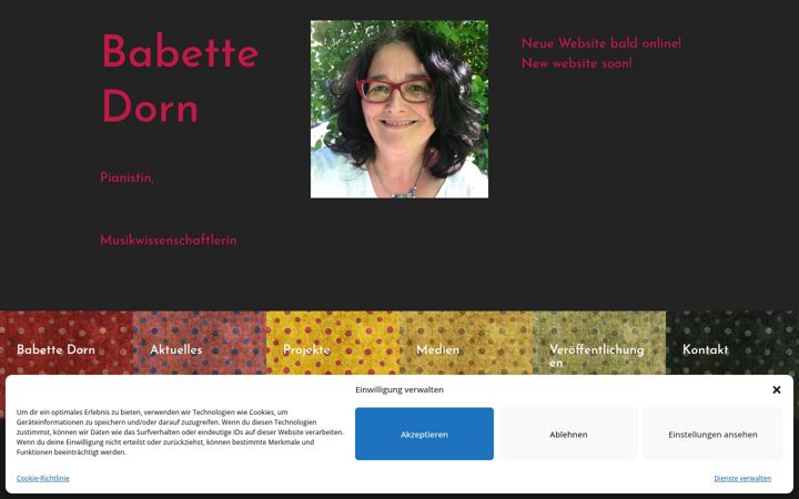 Screenshot of babettedorn.com