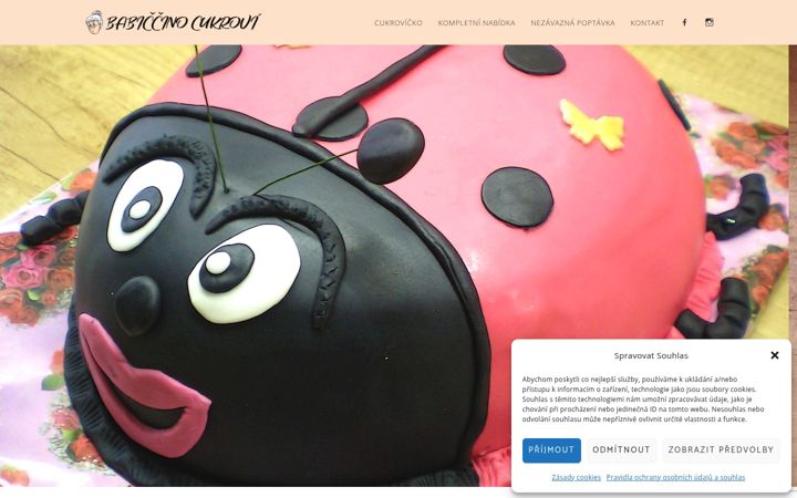 Screenshot of babiccinocukrovi.cz