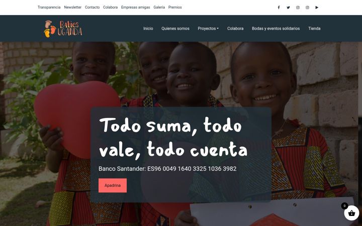 Screenshot of babiesuganda.org