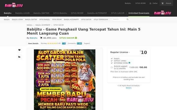 Screenshot of babijitu80.guru