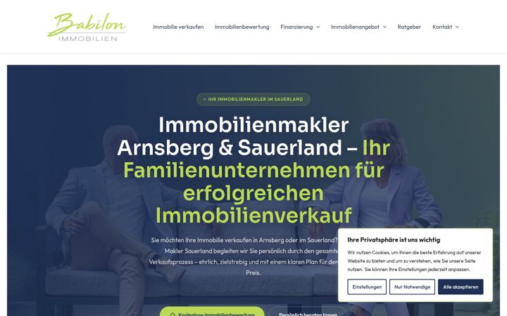 Екранна снимка на babilon-immobilien.de