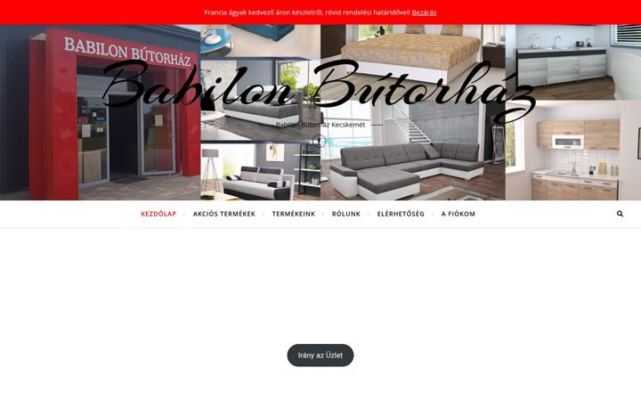 Screenshot of babilonbutor.hu