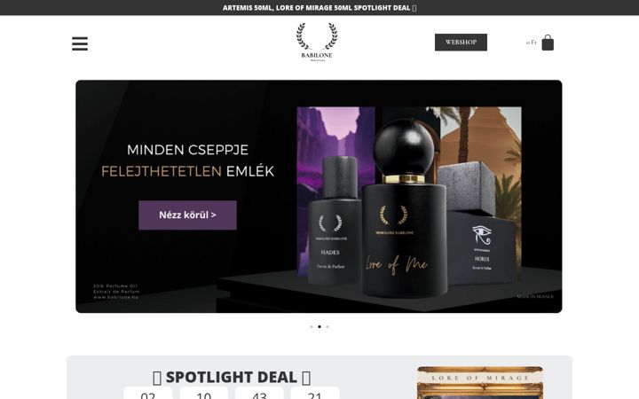 Screenshot of babilone.eu