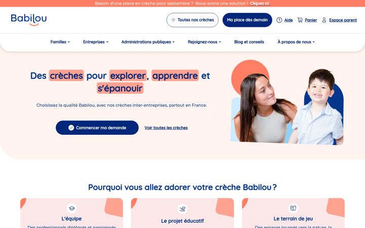 Screenshot ta' babilou.fr