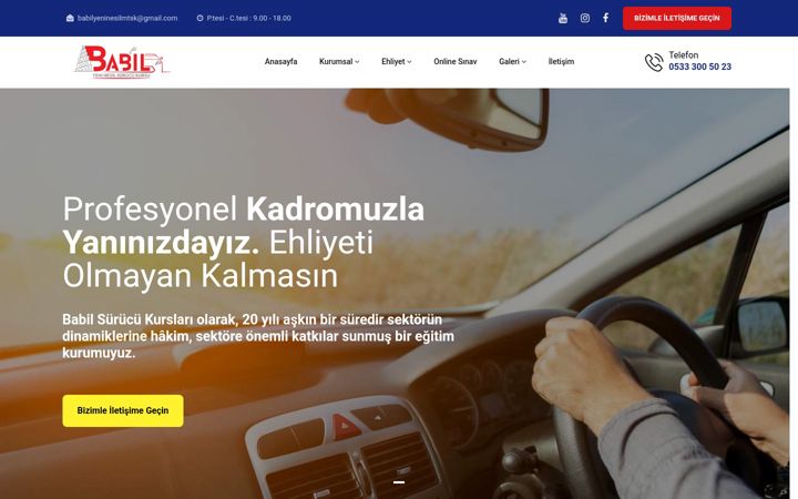 Ekrānuzņēmums no babilsurucukursu.com.tr