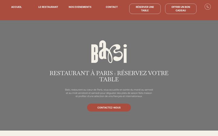 Screenshot of babirestaurant.fr