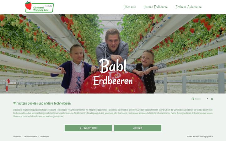 Екранна снимка на babl-erdbeeren.de