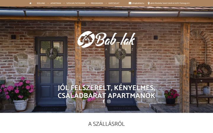 Screenshot of bablak.hu