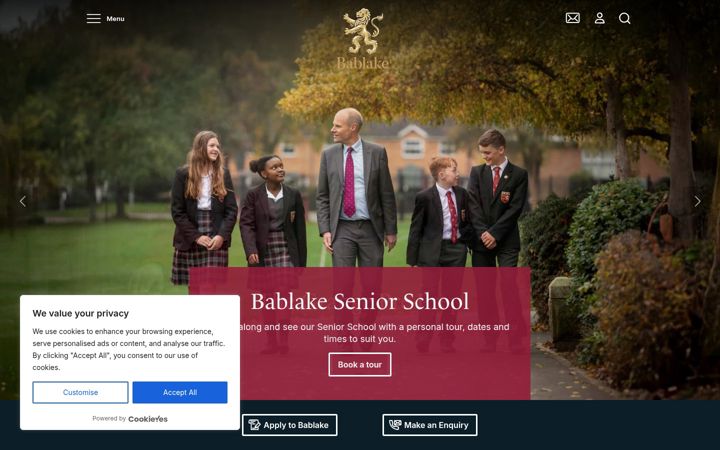 Screenshot of bablake.com
