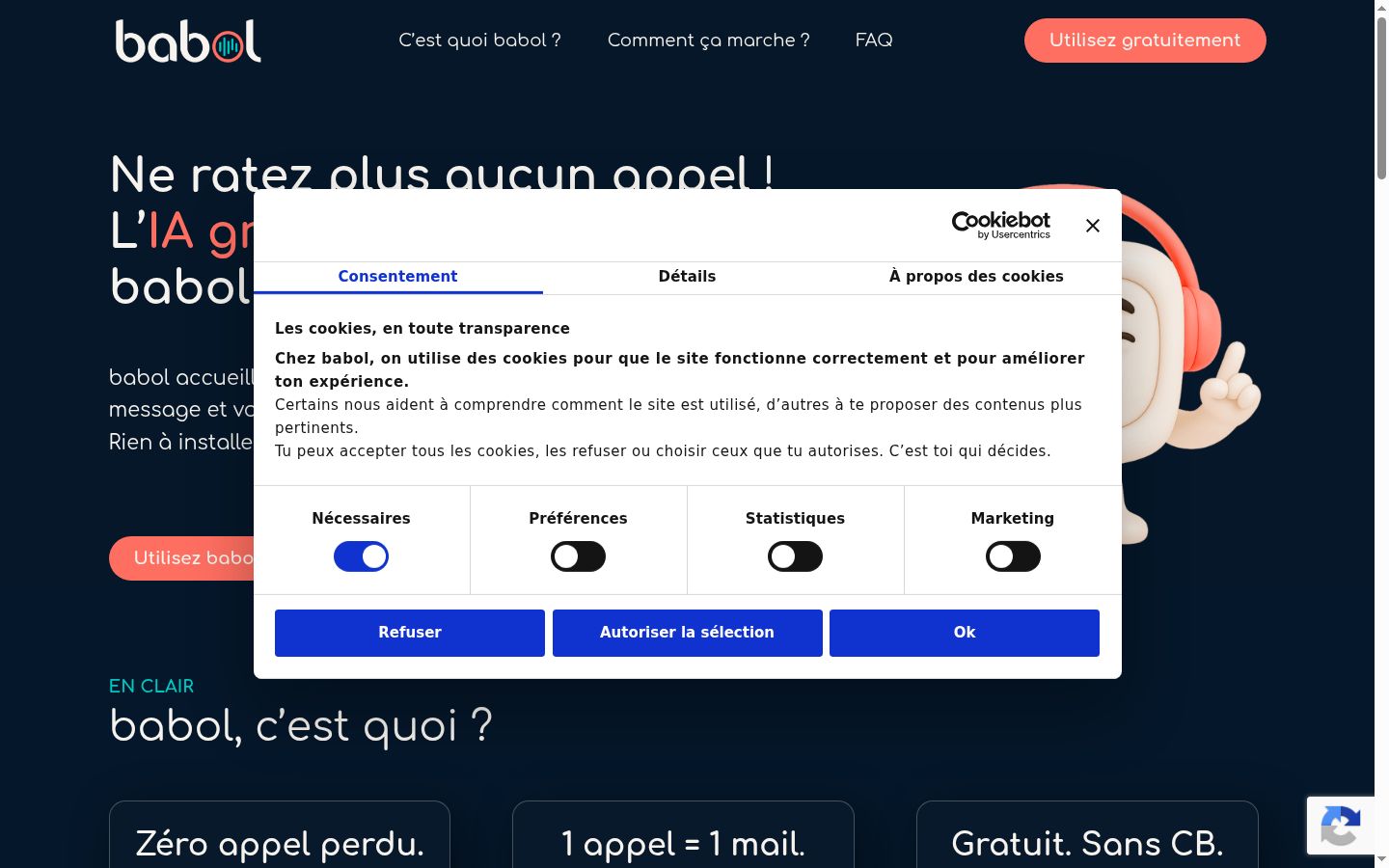 Zrzut ekranu banera zgody wyświetlanego przed jakąkolwiek interakcją