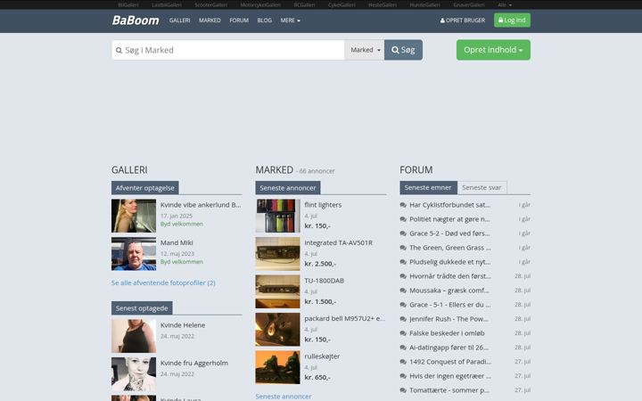 Screenshot of baboom.dk
