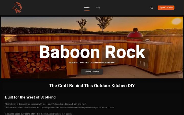 Screenshot of baboonrock.com