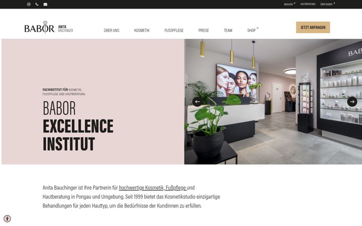 Screenshot of babor-anitabauchinger.at