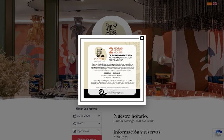 Screenshot of babourestaurant.com
