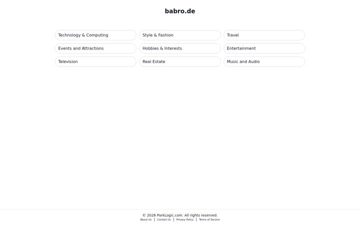 Screenshot of babro.de