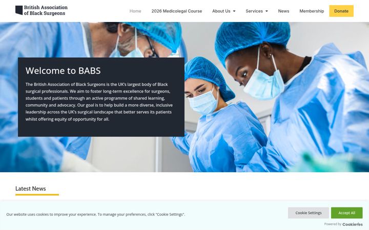 Ekrano kopija babs-uk.org