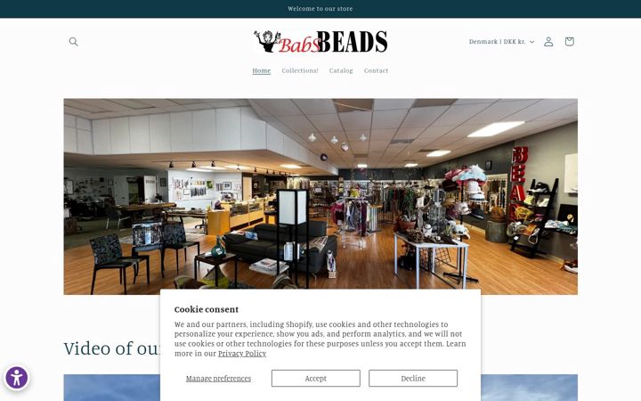 Screenshot of babsbeadwarehouse.com