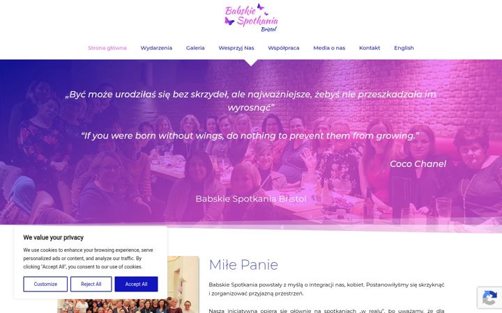 Screenshot of babskiespotkania.co.uk