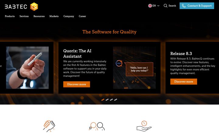 Screenshot of babtec.com