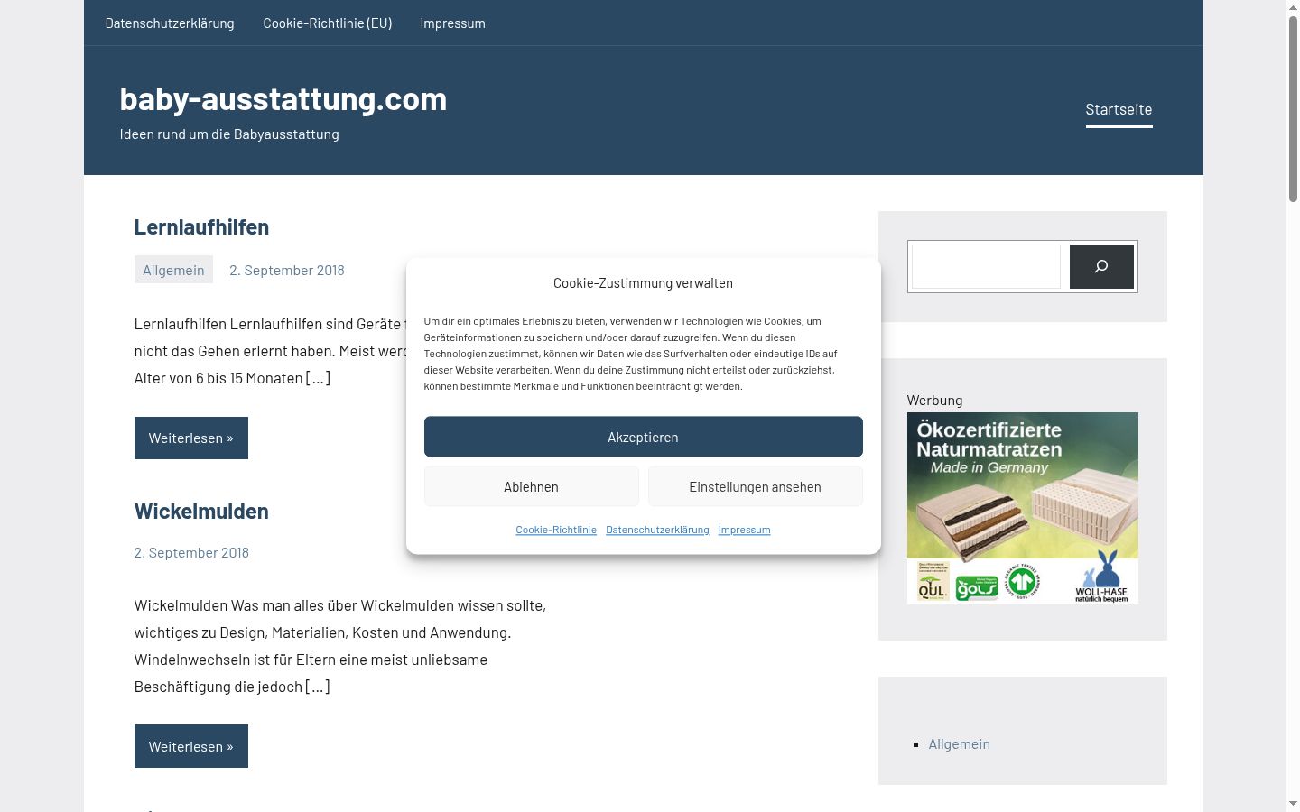 Sutikimo reklamjuostės, rodytos prieš bet kokią sąveiką, ekrano kopija