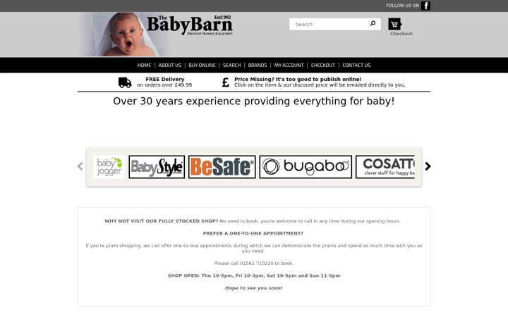 Screenshot of baby-barn.co.uk