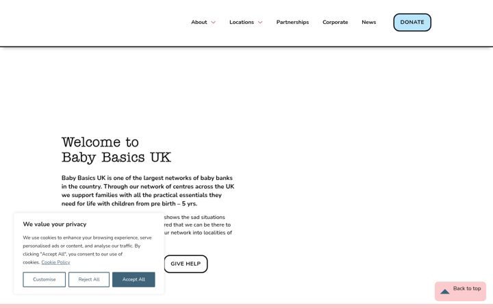 Zrzut ekranu baby-basics.org.uk