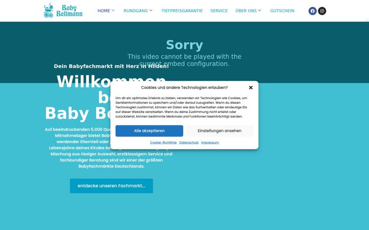 Screenshot of baby-bellmann.de