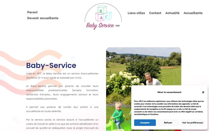 Екранна снимка на baby-service.be