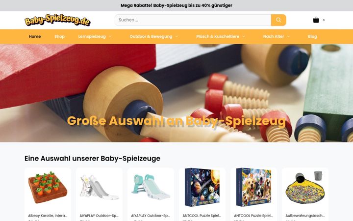 Screenshot of baby-spielzeug.de