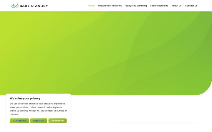 Screenshot of baby-standby.com