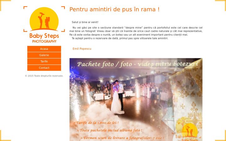 Posnetek zaslona baby-steps.ro