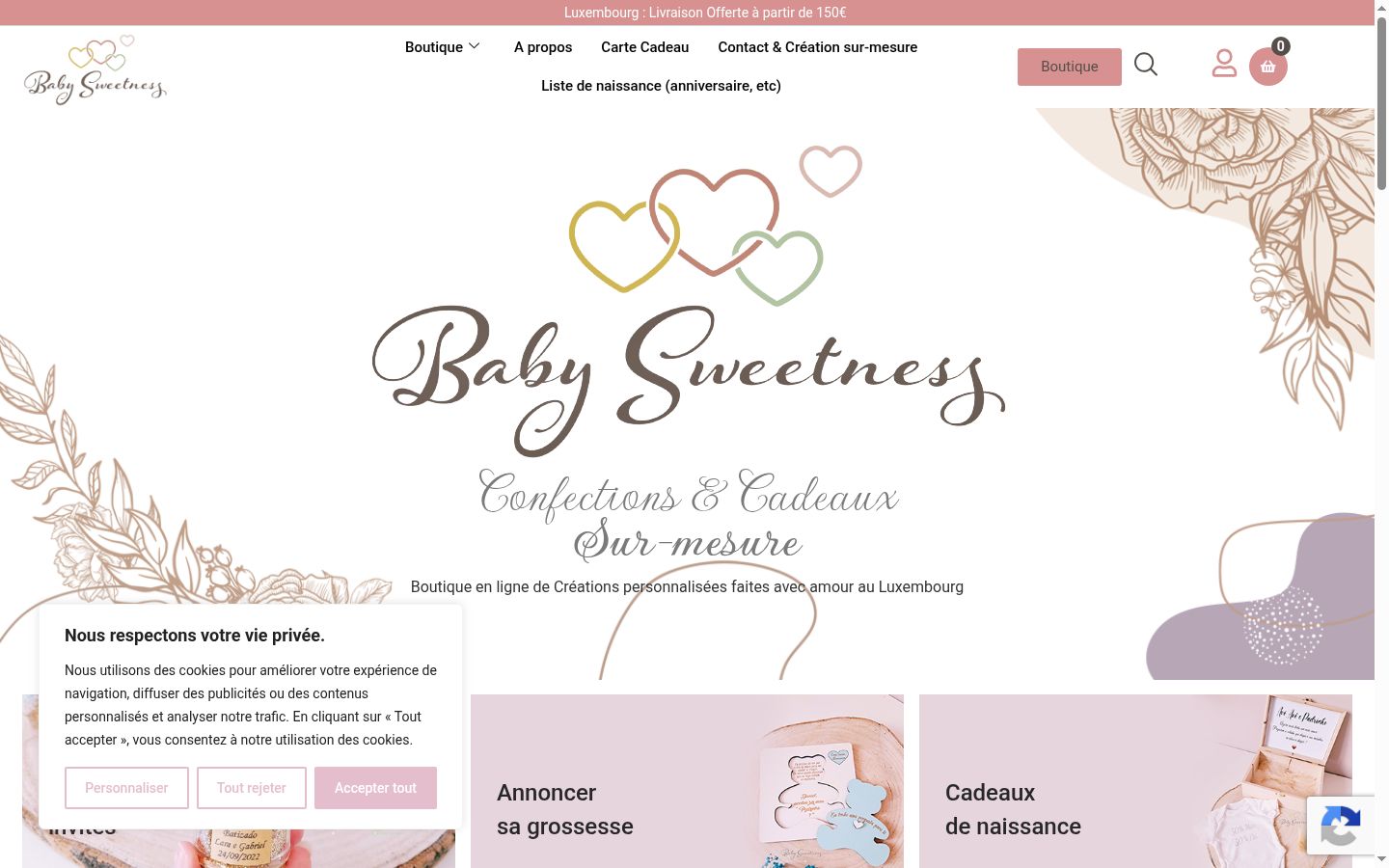 Képernyőkép a bármilyen interakció előtt megjelenő hozzájárulási bannerről