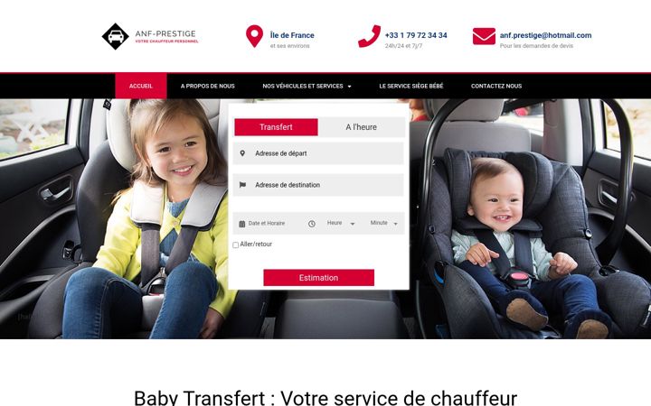 Screenshot of baby-transfert.com