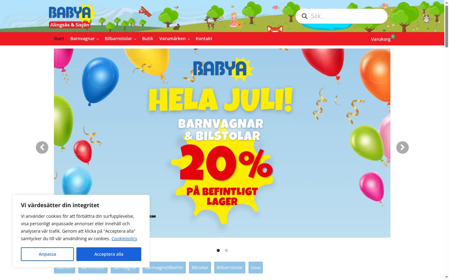 Sutikimo reklamjuostės, rodytos prieš bet kokią sąveiką, ekrano kopija
