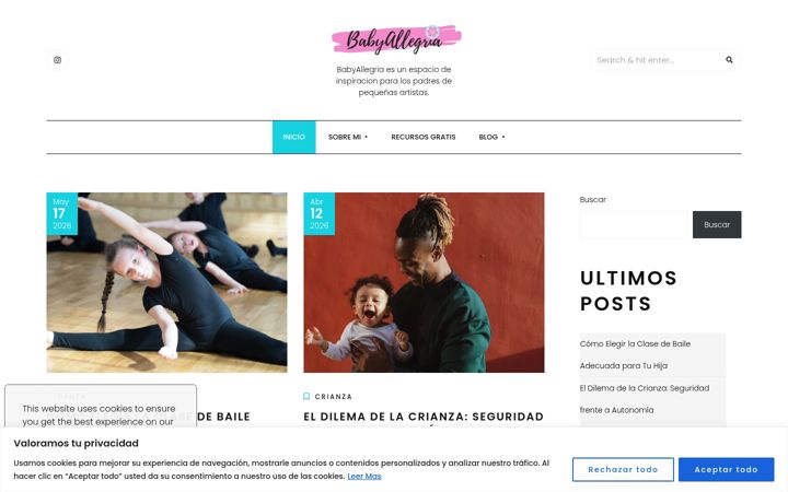 Screenshot of babyallegria.com