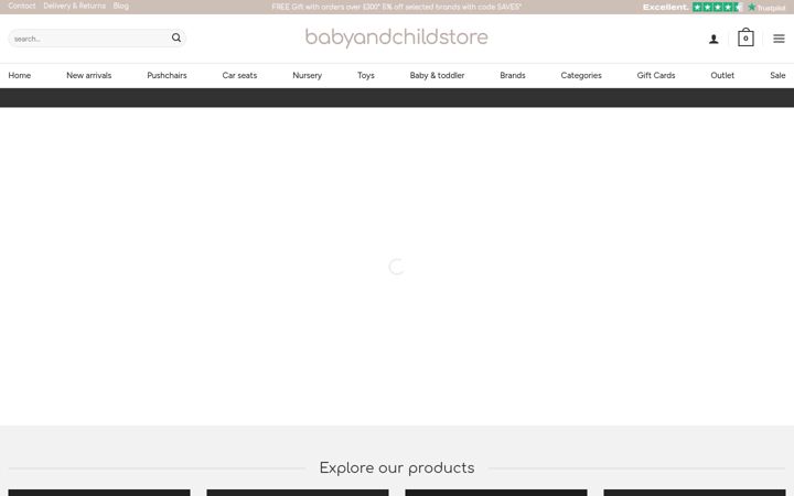 Screenshot of babyandchildstore.com
