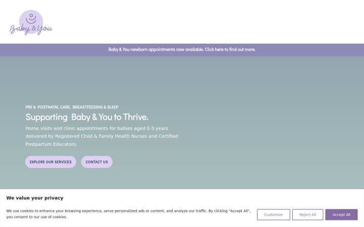 Skjámynd af babyandyou.com.au