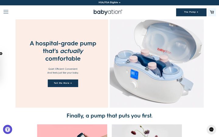 Screenshot of babyation.com