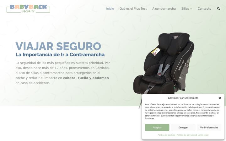 Snímek obrazovky babybackcordoba.es