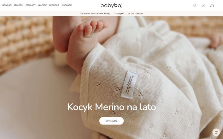 Screenshot of babybaj.pl