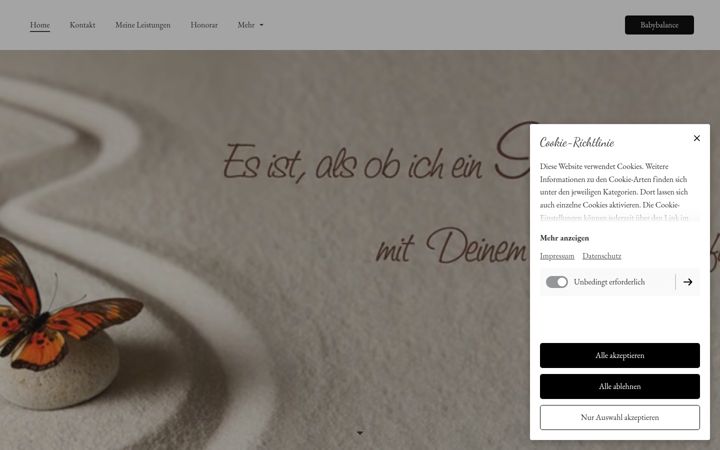 Screenshot of babybalance.at