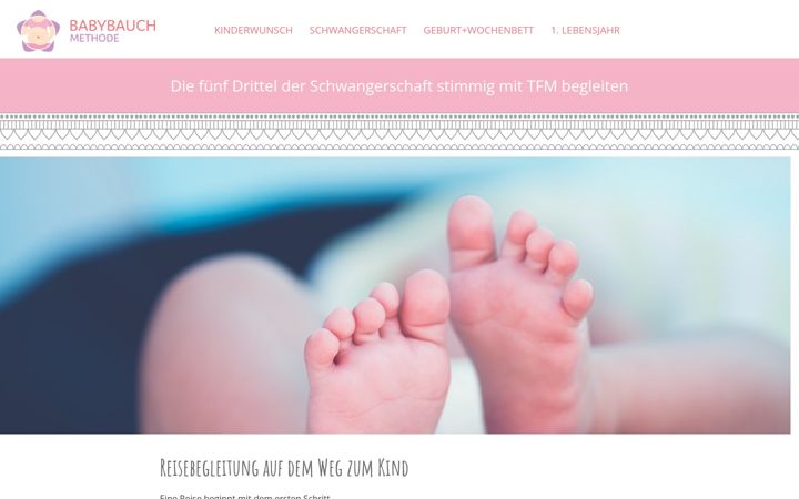 Képernyőkép: babybauchmethode.de