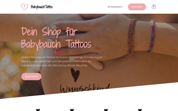 Screenshot of babybauchtattoo.ch