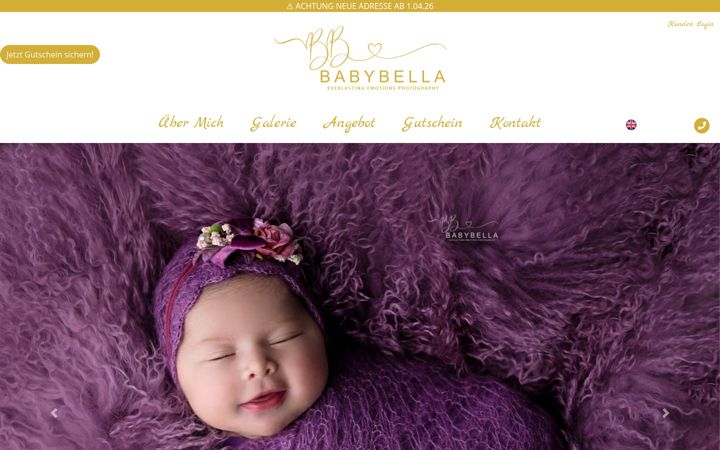 Screenshot of babybella.ch
