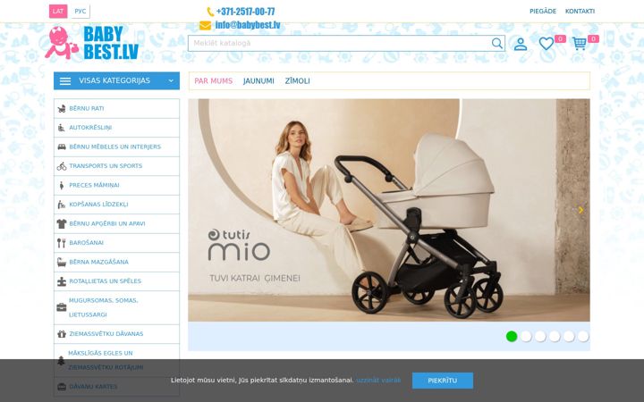 Screenshot of babybest.lv