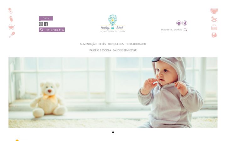 Screenshot of babybiel.com.br
