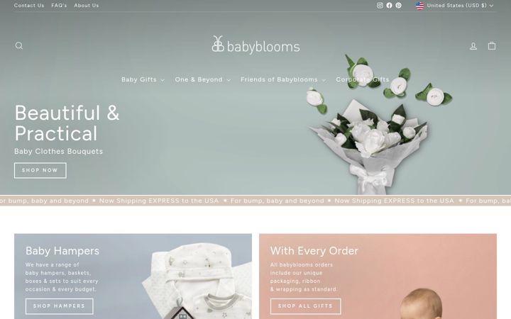 Screenshot of babyblooms.com